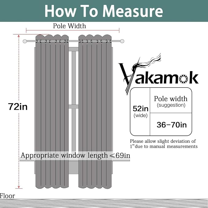Yakamok Burnt Orange Blackout Curtains-Room Darkening Orange Thermal Insulated - Image 7