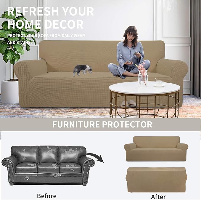 Easy-Going Stretch Loveseat Slipcover 1-Piece Sofa Cover Furniture Protector - Image 4