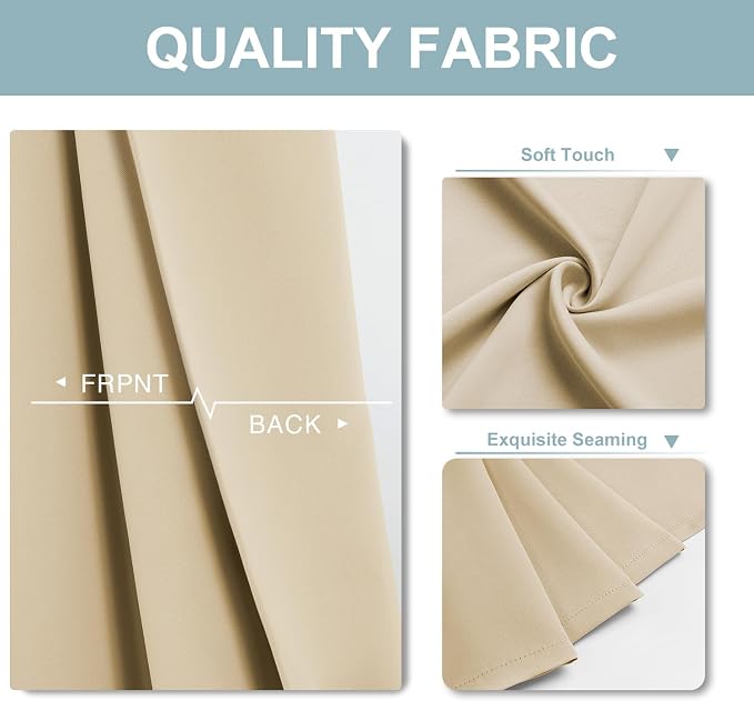 ChrisDowa Blackout Curtains 72 inches Long - Image 3
