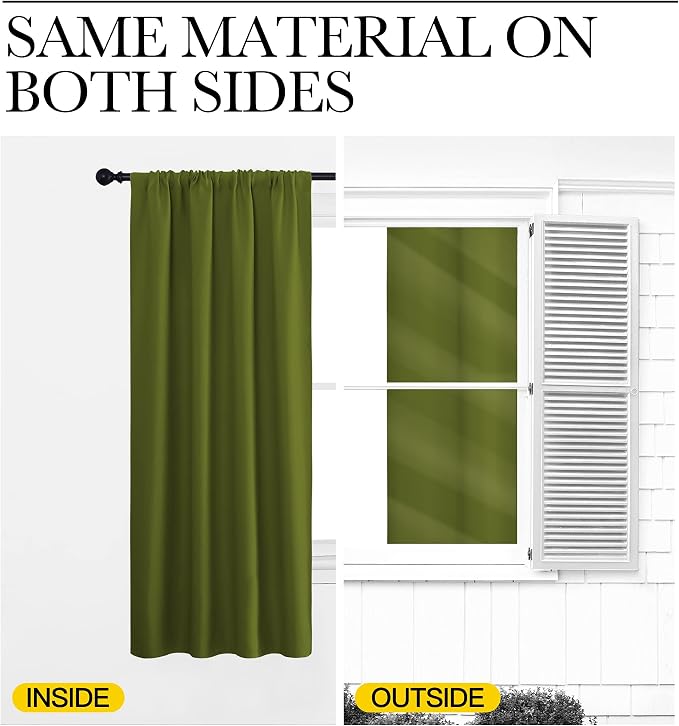 NICETOWN Blackout Draperies and Curtains, Thermal Insulated Window Decoration - Image 7
