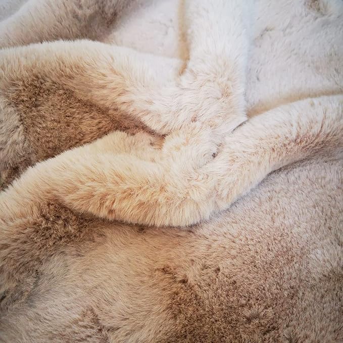 Ghouse Ultra Soft Faux Rabbit Fur Rug 4x6, Machine Washable Area Rugs - Image 7