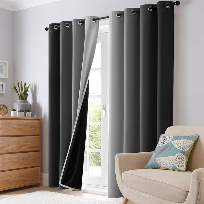 SimpleHome Ombre 100% Blackout Curtains - Image 7