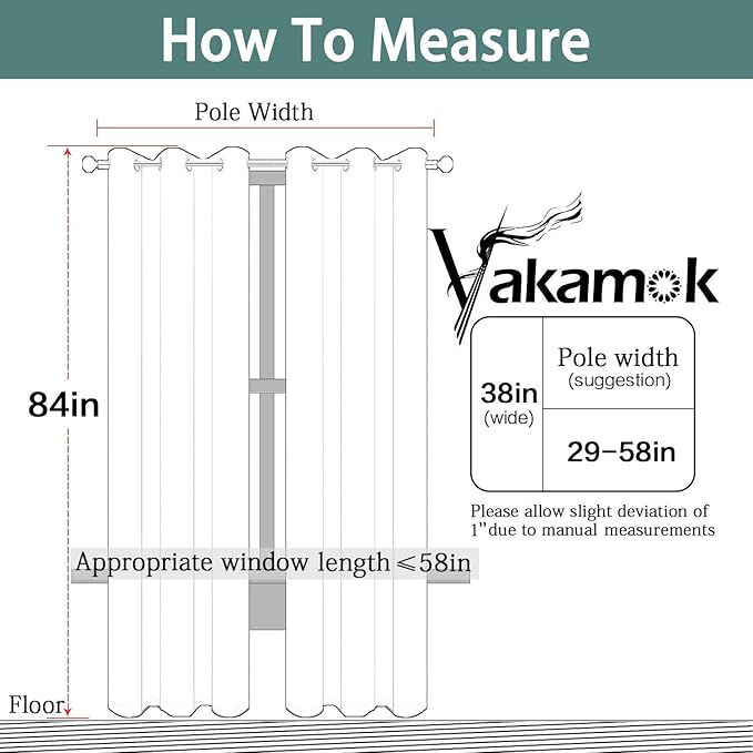 Yakamok Dove Grey Room Darking 84 Inch Length 2 Panel Sets - Image 7