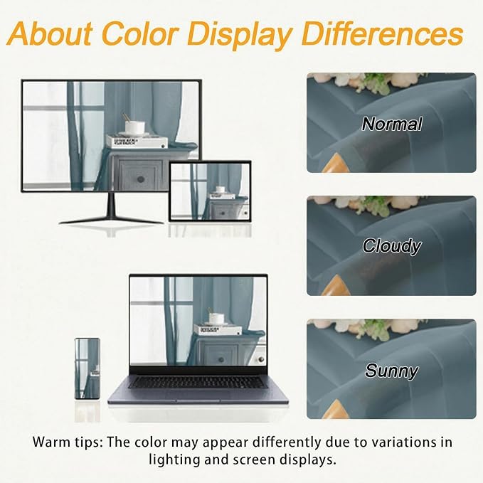 Gwine Short Kitchen Sheer Curtains 36 Inch Length - Image 3