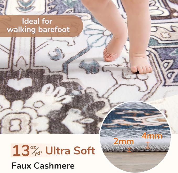 OPPODREAM Soft Area Rugs 3x5, Washable Rugs - Image 2