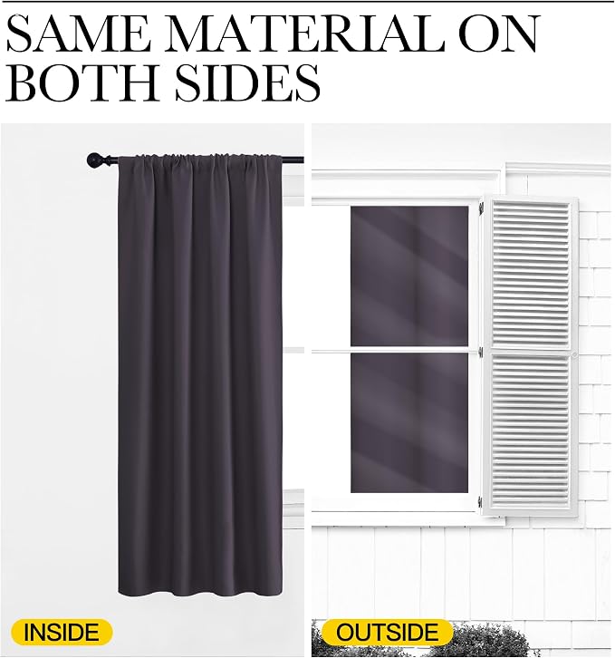 NICETOWN Blackout Curtains for RV Windows, 2 Panels, Room Darkening Window - Image 5
