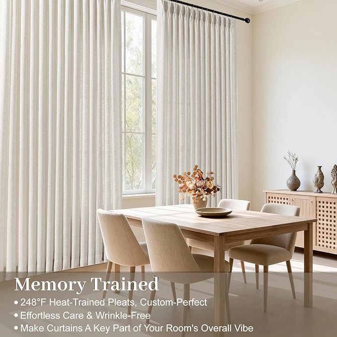 60 Inch Extra Width Pinch Pleated Curtains - Image 2