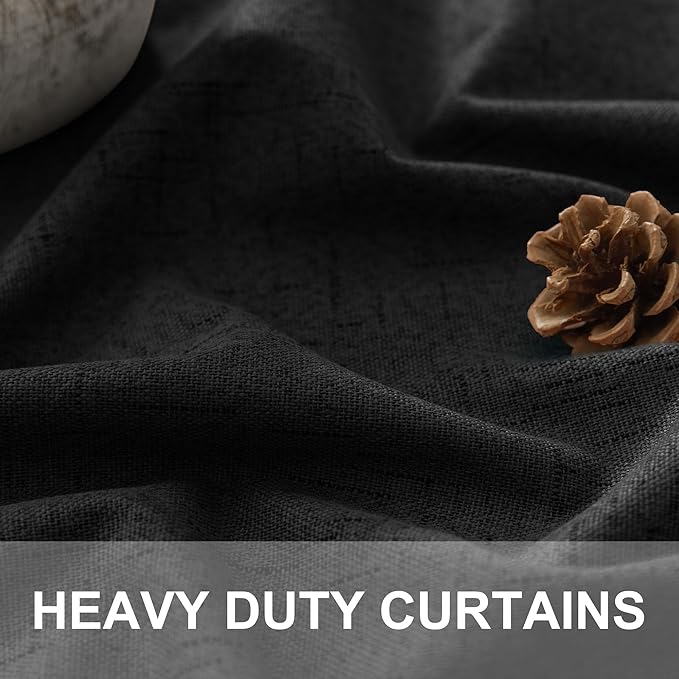 Pitalk Black Blackout Curtains 96 Inches Long - Image 3