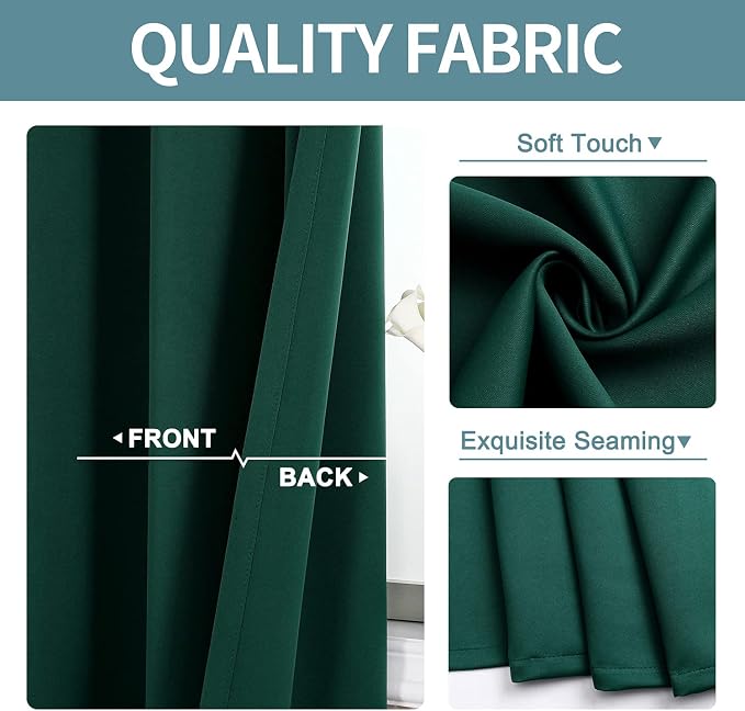 ChrisDowa Blackout Curtains 48 inches Long - Image 3