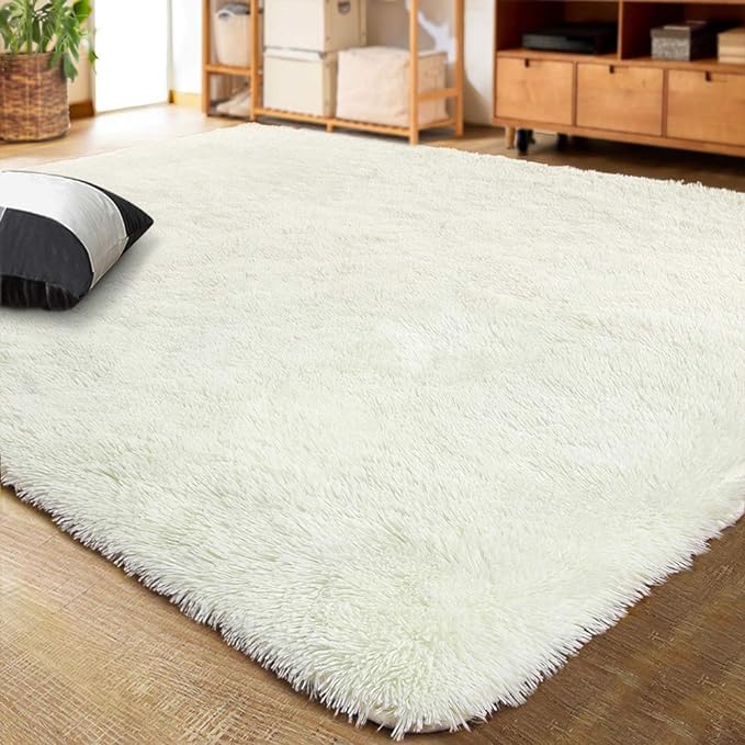 LOCHAS Ultra Soft Indoor Modern Area Rugs Fluffy Living Room Carpets by LOCHAS