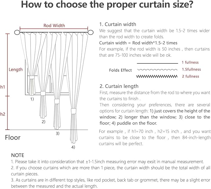 Joydeco Red Custom Solid Single Blackout Curtain - Image 7