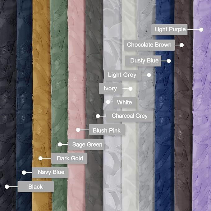Lecloud Leia Charcoal Grey Sheer Curtains 2 Pieces, 30 Inch Short Curtains - Image 6