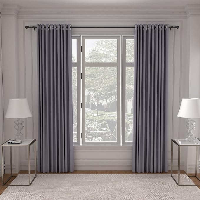SMODBRODRE Black Curtain Rods for Window 28 to 48, 5/8 inch Small Decorative - Image 7