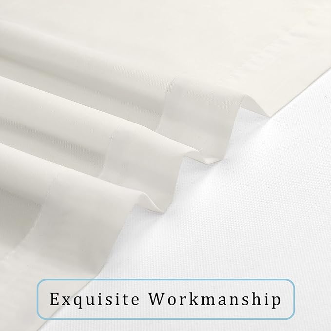 OWENIE Extra Long Sheer Curtains 120 Inches Long, Sheer Curtain, Voile Rod - Image 7
