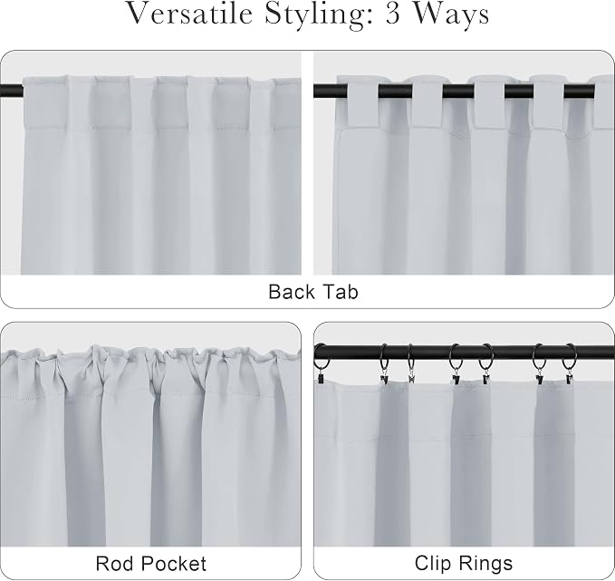 PONY DANCE Greyish White Non-See-Through Curtains - Image 5