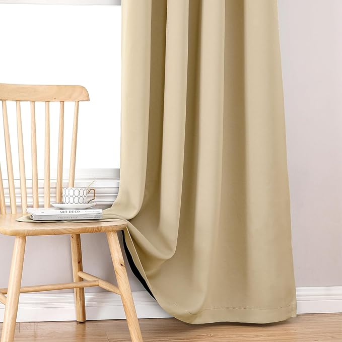 ChrisDowa 100% Blackout Curtains 102 inch Long - Image 6