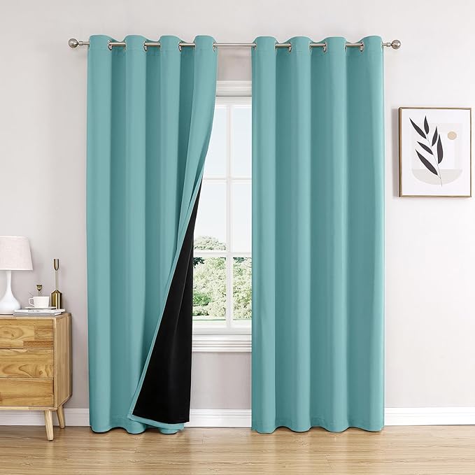 ChrisDowa 100% Blackout Curtains 84 inch Long by ChrisDowa