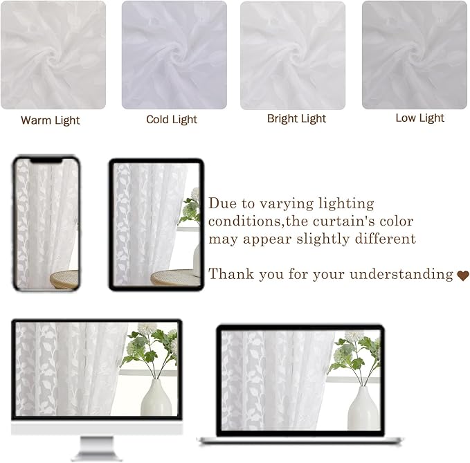 Chyhomenyc White Sheer Valances - Image 7