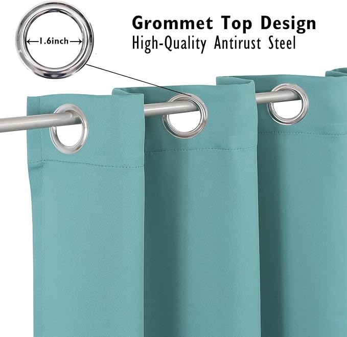 ChrisDowa Blackout Curtains 48 inches Long - Image 2