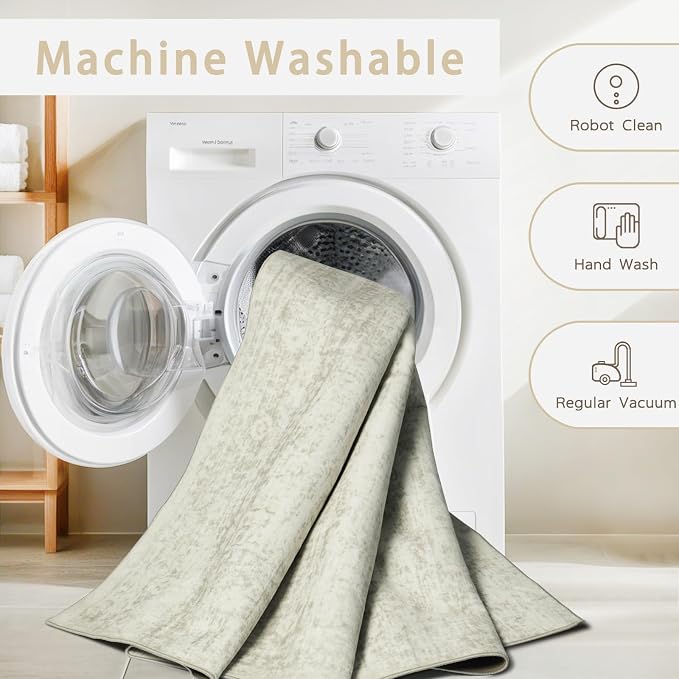 Srugn Washable Rugs 5x7 Area Rugs - Image 5