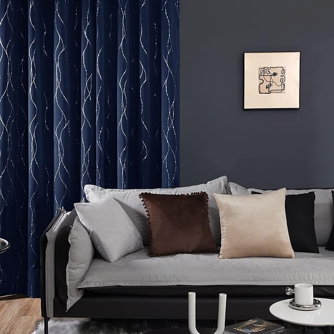 Deconovo Short Window Curtains, Thermal Insulated Soundproof Drapes - Image 3