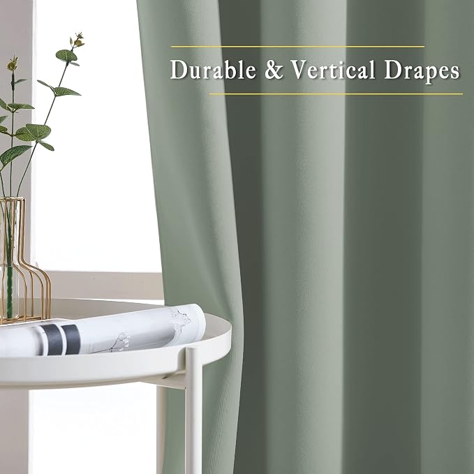 NICETOWN Blackout Curtains & Drapes Extra Long 120" - Image 4