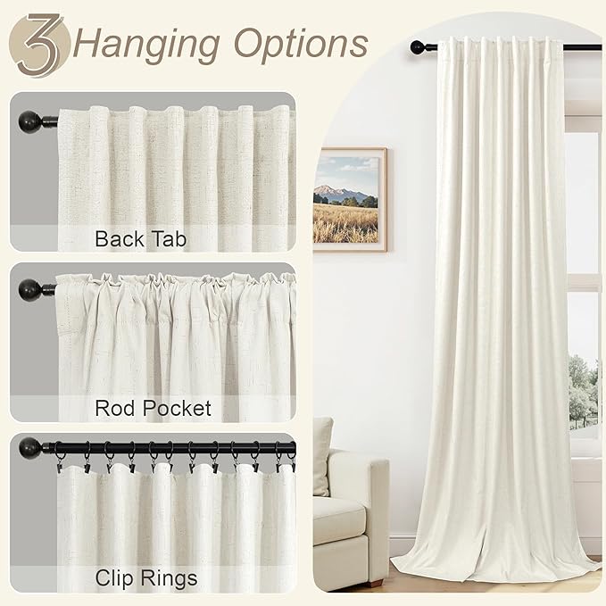 Pitalk 108 Inch Long Blackout Curtains & Drapes - Image 6