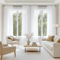 MIULEE White Sheer Curtains 95 Inches Long, 4 Panels Set, Light Filtering Voile by MIULEE