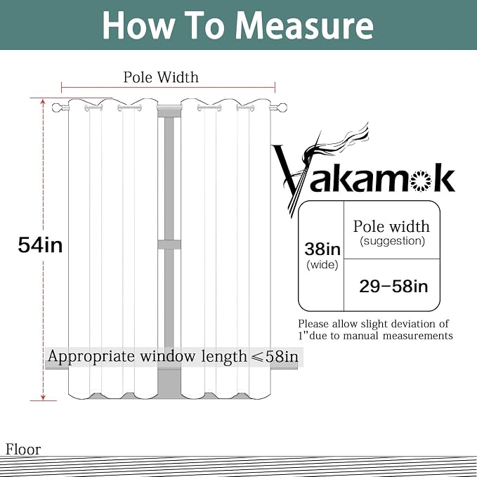 Yakamok Room Darkening Grommet Window Drapes Blackout Curtains Thermal - Image 7
