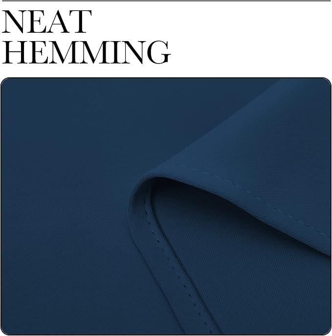 NICETOWN Moroccan Blue Blackout Curtain Panels - Image 6