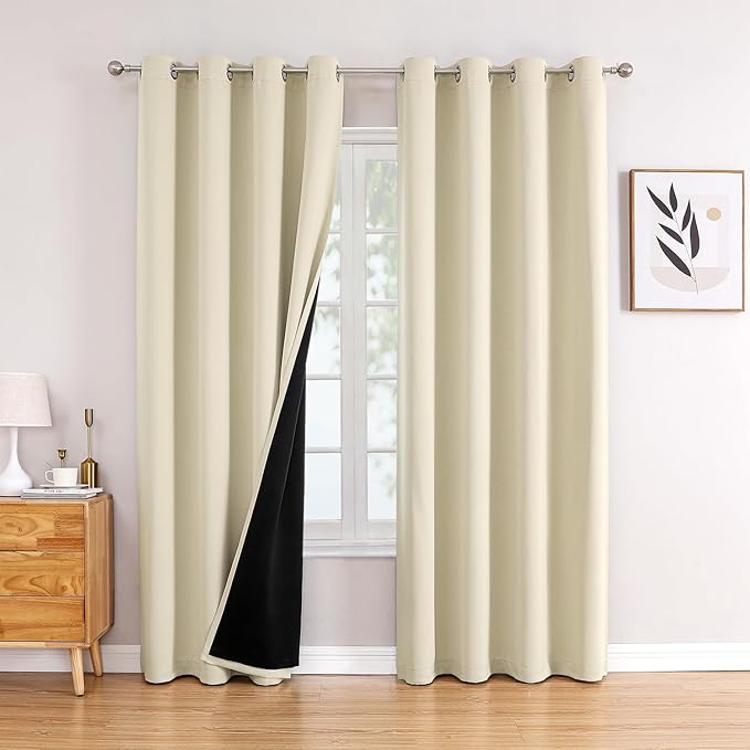 ChrisDowa 100% Blackout Curtains 120 inch Long by ChrisDowa