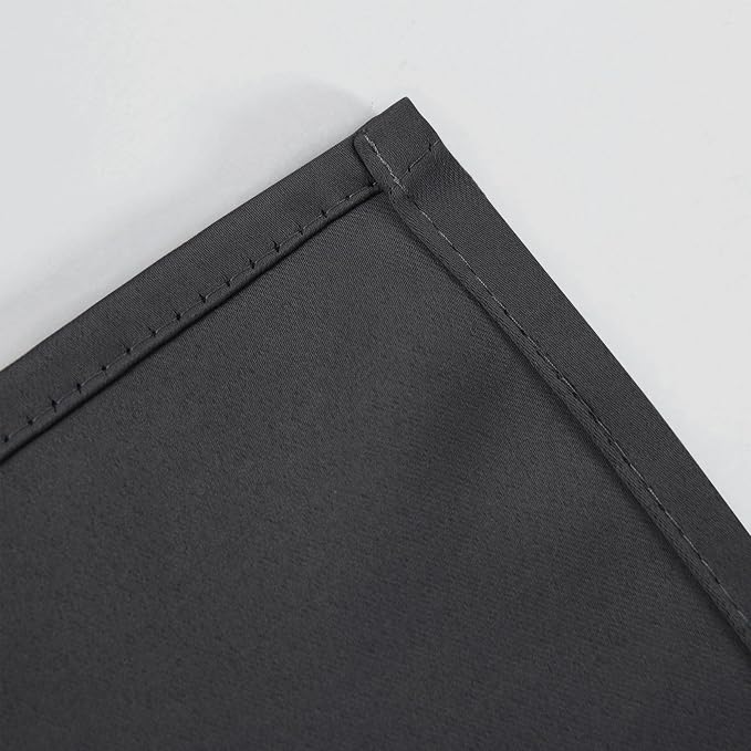 LEMOMO Dark Grey Blackout Curtains/38 x 54 Inch/Set of Two Panels Grommet - Image 7