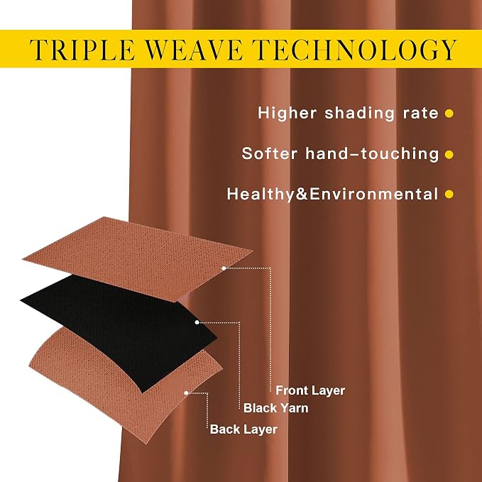 NICETOWN Living Room Curtains for Windows 84 inch Long - Image 4