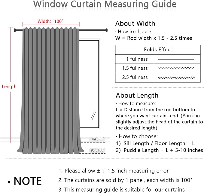 MYSKY HOME Natural Linen Living Room Curtains, Semi Sheers Light Filtering Back - Image 6