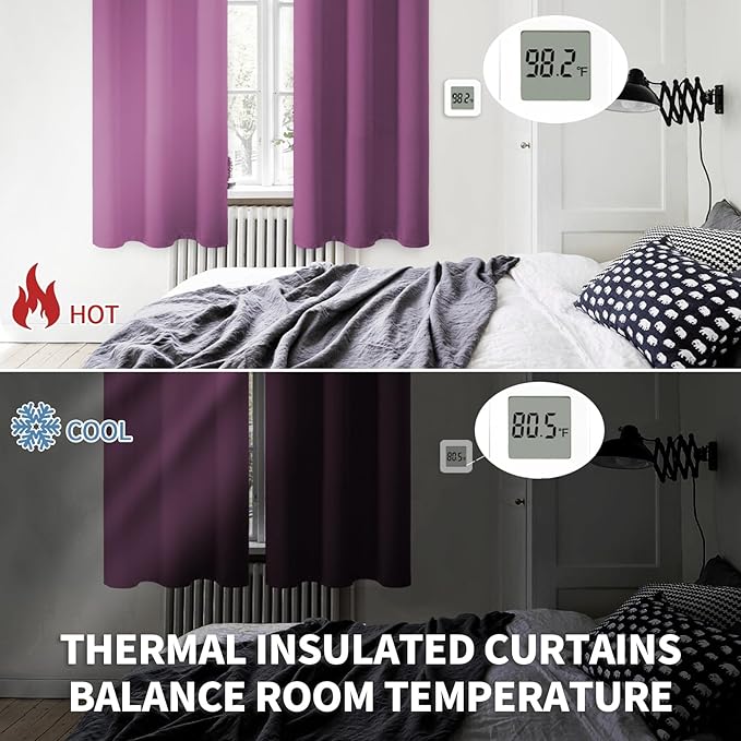 BGment Room Darkening Curtains 54 Inches Long - Image 3