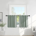 Pony Dance Short Gray Blackout Curtains by PONYDANCE