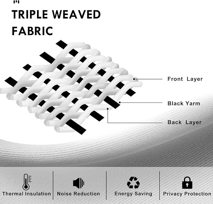 DWCN Christmas Blackout Curtains Room Darkening Thermal Insulated Bedroom - Image 5