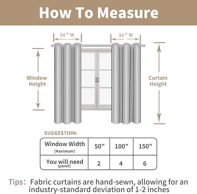 LAMIT Taupe Short Linen Curtains - Image 8