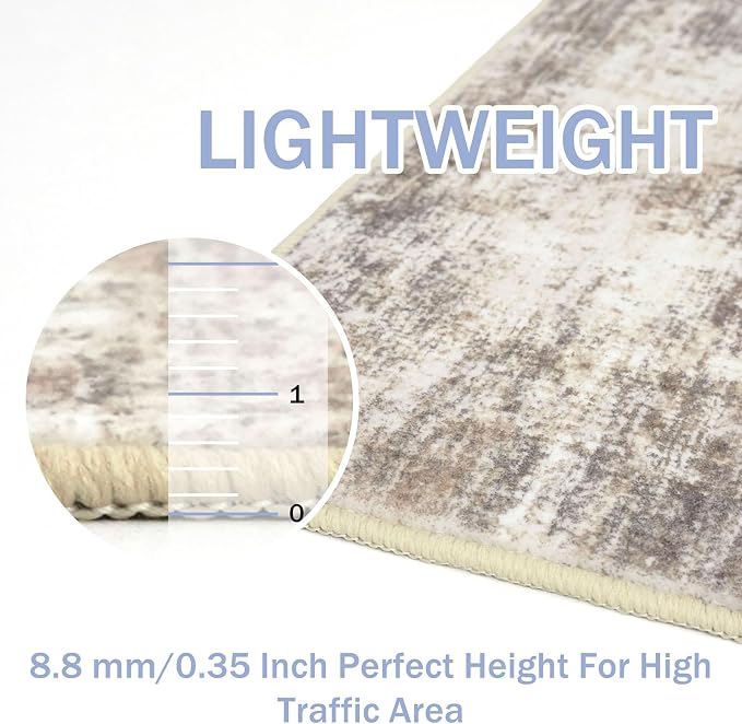 IOHOUZE Abstract Runner Rug 3x12 Ft Washable Runners - Image 5