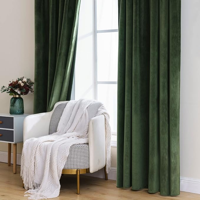 MIULEE Velvet Curtains 105 inches - Image 7
