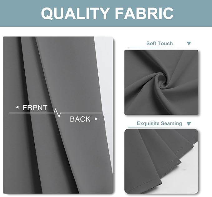 ChrisDowa Blackout Curtains 72 inches Long - Image 3