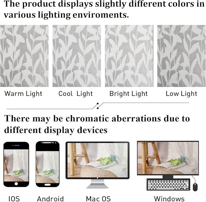 Lecloud Leia Ivory Sheer Valances - Image 7