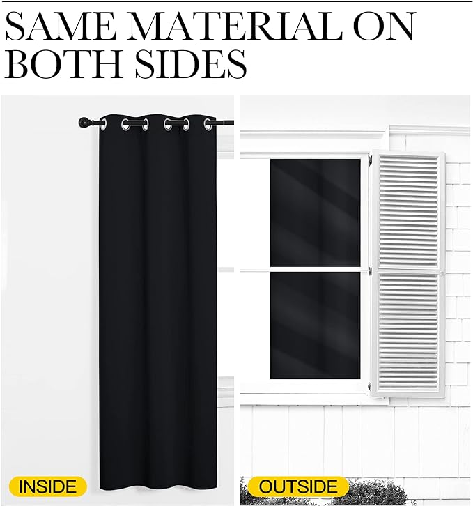 NICETOWN Halloween Patio Blackout Curtain Shades - Image 6