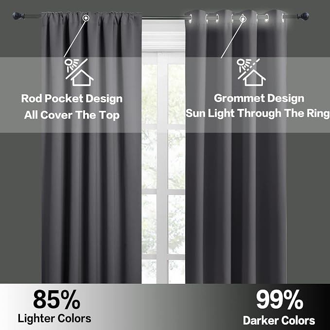 RYB HOME RV Curtains for Camper Windows, Mini Small Thermal Insulated Sunlight - Image 5