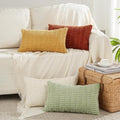 Fancy Homi 4 Packs Fall Boho Long Lumbar Decorative Throw Pillow Covers 16x24 by Fancy+Homi