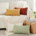 Fancy Homi 4 Packs Fall Boho Lumbar Decorative Throw Pillow Covers 12x20 Inch by Fancy+Homi