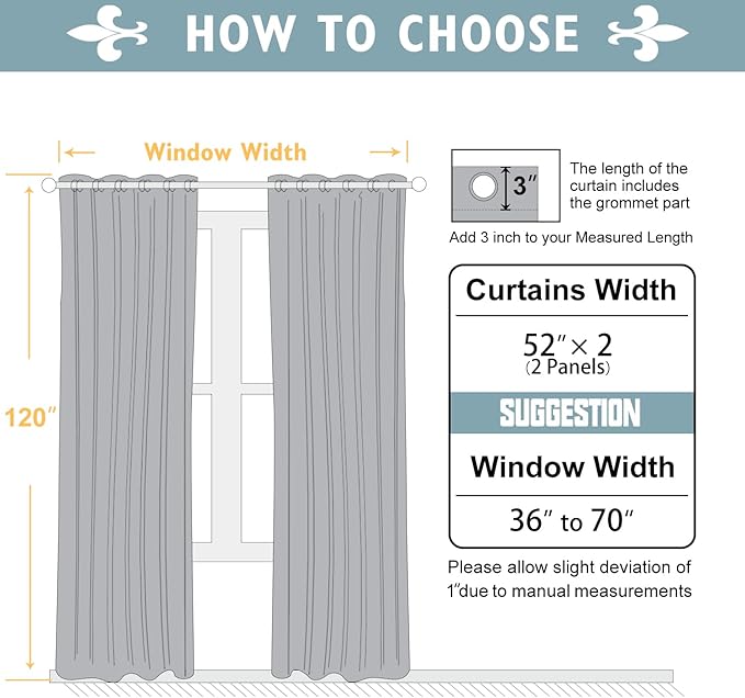 ChrisDowa 100% Blackout Curtains 120 inch Long - Image 6
