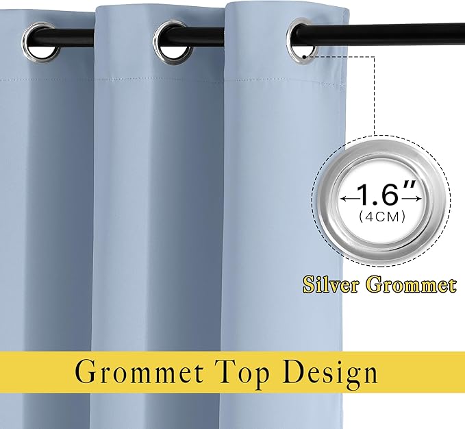 NICETOWN Blackout Curtains & Drapes 84 inch Long - Image 2