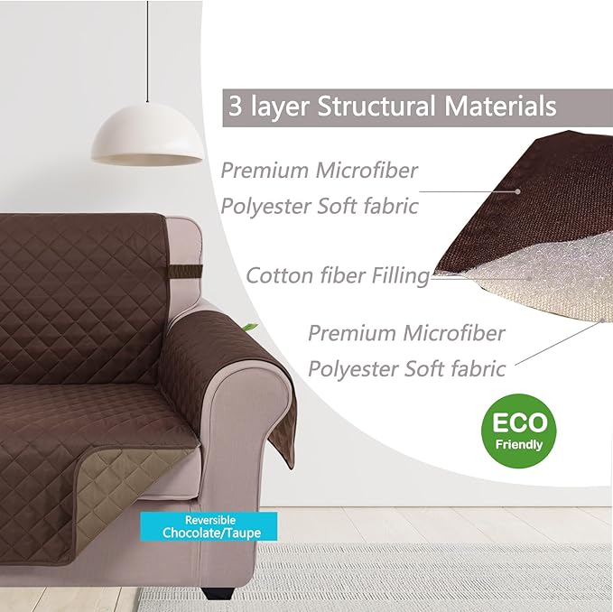 U-NICE HOME 4 Seater Sofa Cover 91 Inch Large Couch Covers - Image 4