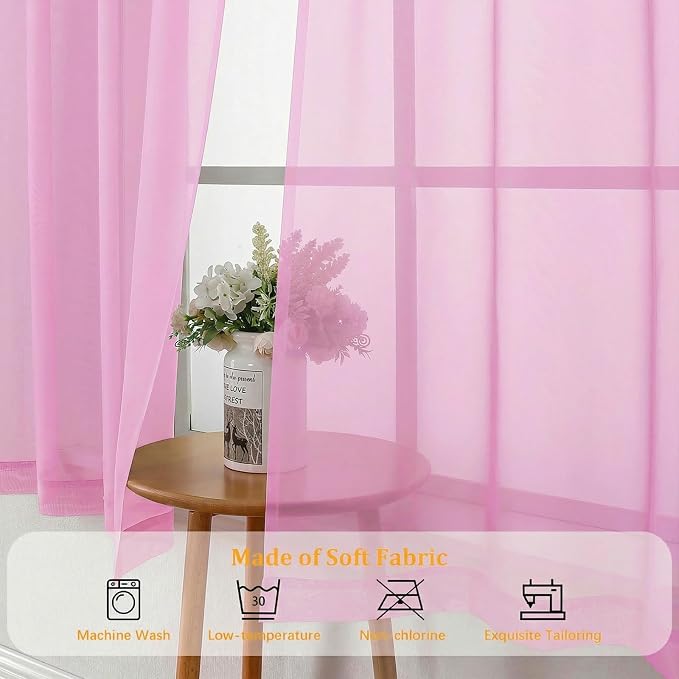 Gwine Sheer Curtains 84 Inches Long - Image 8